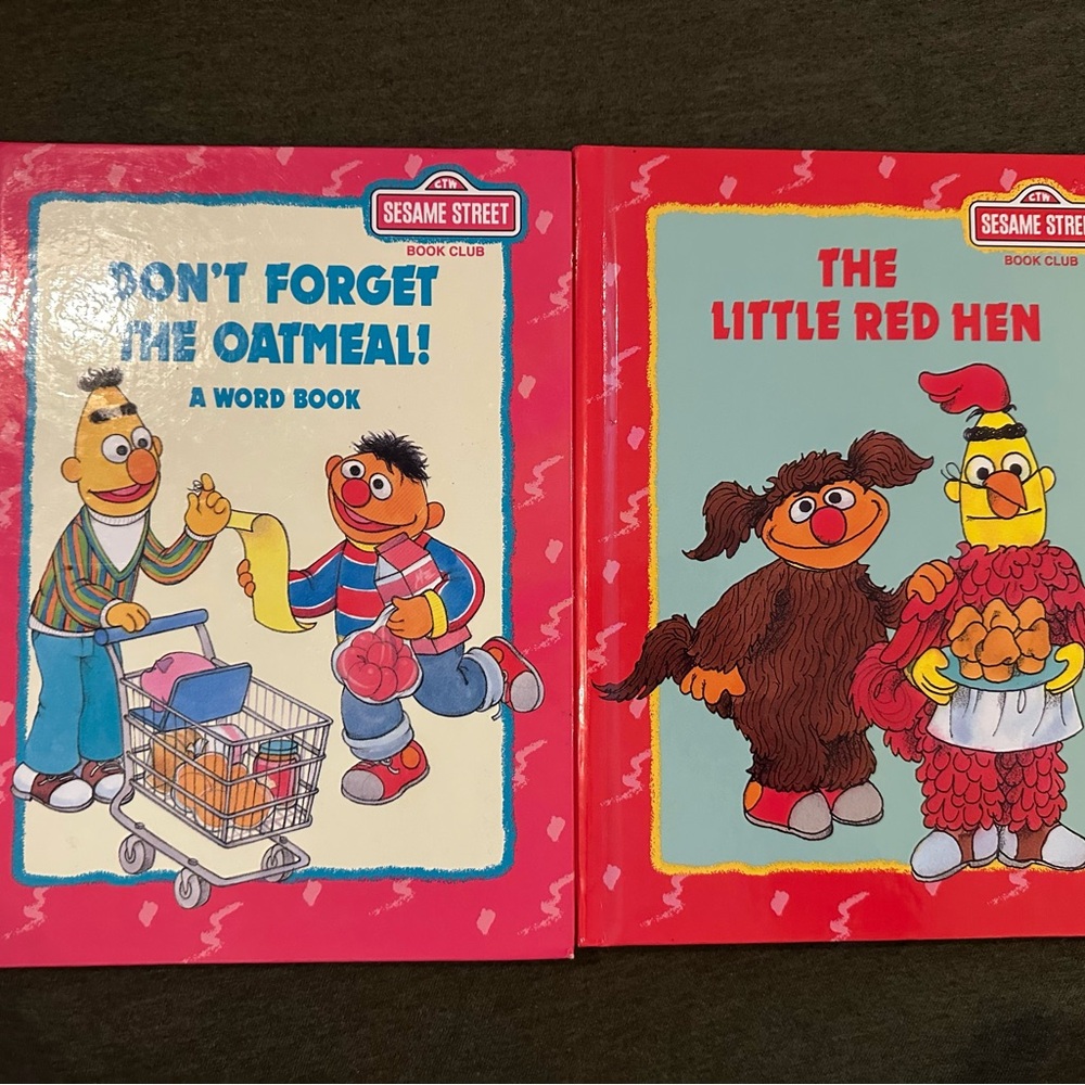 Sesame Street Word Book with Blue and Green Cover